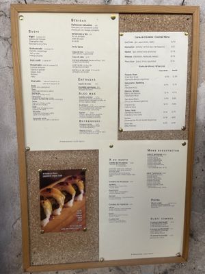 Menu  at El Buda Profano in Arequipa