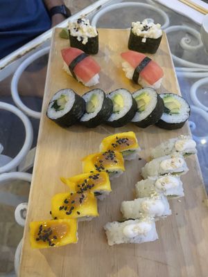 Yummie vegan sushi  at El Buda Profano in Arequipa