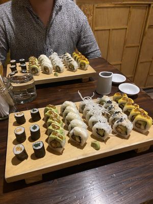 31 pieces of vegan sushi each  at El Buda Profano in Arequipa