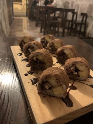 Sushi desert!  at El Buda Profano in Arequipa