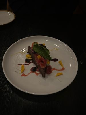 Vegan chocolate torte   at Mayan Cafe in Louisville