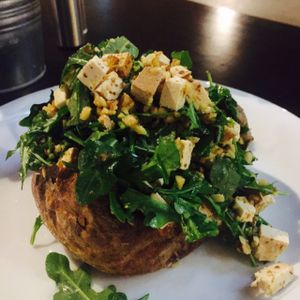 the girl with the tattoo  at Warsaw Potato in Warsaw