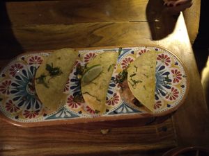 tacos with eggplant at Frida in Warsaw