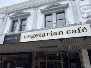   at Potpourri Vegetarian Cafe in Dunedin