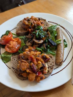 Big Breakfast Vegan at Potpourri Vegetarian Cafe in Dunedin