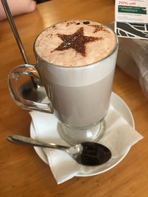 Vegan hot chocolate ❤️ at Potpourri Vegetarian Cafe in Dunedin