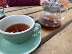 A V60 for one. Superbly made   at Espresso Library in Cambridge