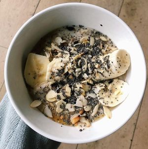 Porridge at Espresso Library in Cambridge