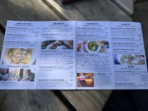 Menu  at Espresso Library in Cambridge