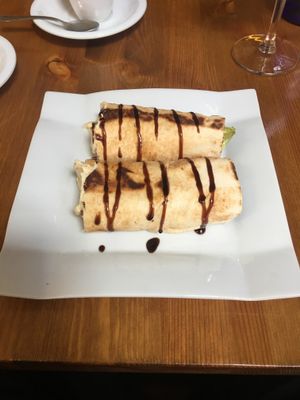 Vegan Shawarma (falafel) - main dish at Tuma in Segovia