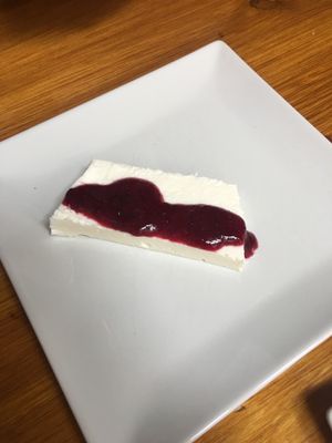 Cheesecase (vegetarian) - dessert at Tuma in Segovia