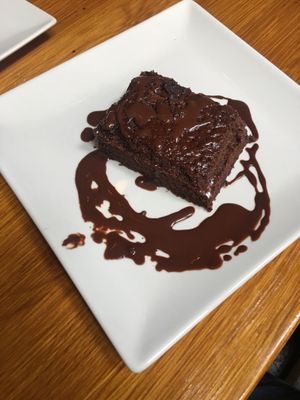 Chocolate cake (vegetarian) - dessert at Tuma in Segovia