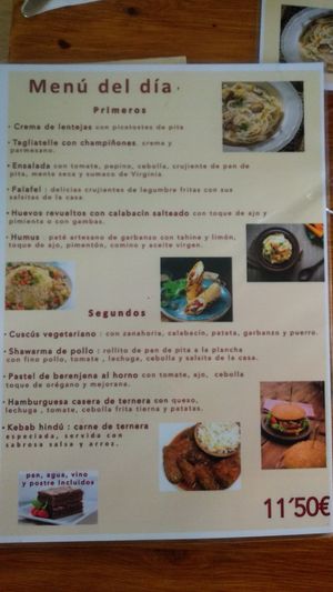 Menú diario at Tuma in Segovia