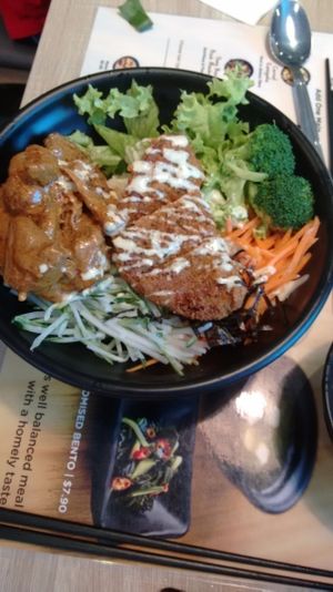 Laksa  at Greendot 绿一点 - Raffles Place in Central Singapore