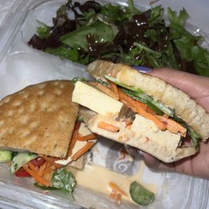 tofu banh mi  at Urbane Cafe in Valencia