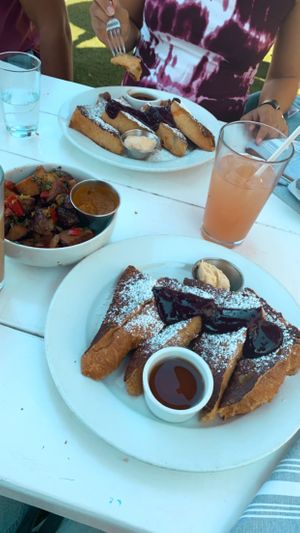 Jalapeño Cheddar French toast  at Little Pine in Los Angeles