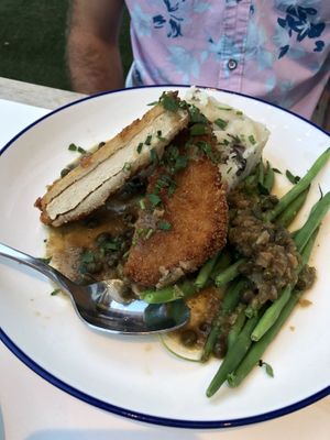 Chik’n piccata  at Little Pine in Los Angeles