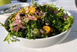 Krispy kale but mostly endive  at Little Pine in Los Angeles