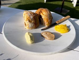 Sourdough with butters  at Little Pine in Los Angeles