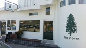 outside at Little Pine in Los Angeles