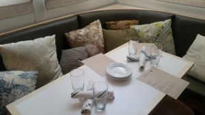 pillows at Little Pine in Los Angeles