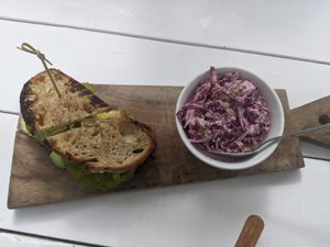 Apple sandwich at Little Pine in Los Angeles