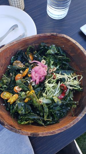 Crispy Kale Salad(spicy) at Little Pine in Los Angeles