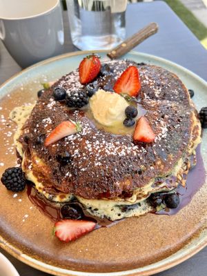 Seasonal pancakes - lemon 😋  at Little Pine in Los Angeles