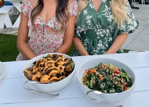 Our favorite vegan restaurant at Little Pine in Los Angeles
