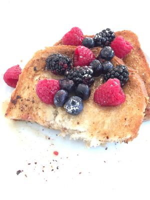 French toast...eat first, take pictures later. :) at Little Pine in Los Angeles