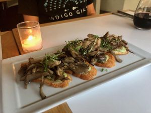 King mushroom toast was amazing at Little Pine in Los Angeles