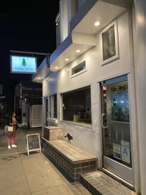 Outside  at Little Pine in Los Angeles