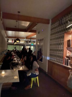 Front of restaurant  at Little Pine in Los Angeles