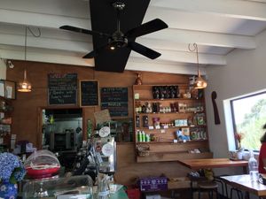 Interior at Little Frog Cafe and Store in Oneroa