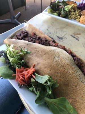 Burrito galette  at Little Frog Cafe and Store in Oneroa