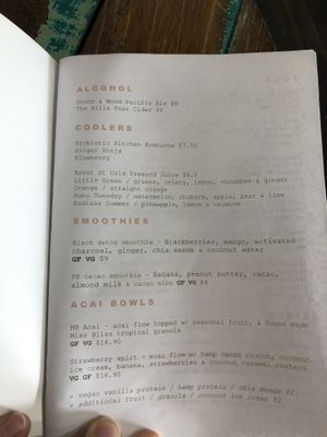 Drinks   at Miss Bliss Wholefoods Kitchen in West End