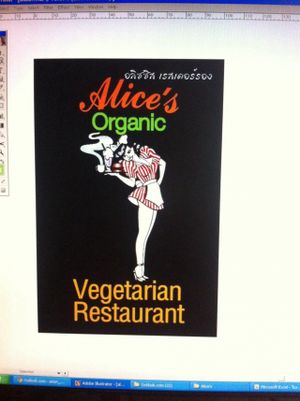 Across from the Garden Restaurant and Guesthouse on Loi Kroh Rd in Chiang Mai at Alice's Restaurant  in Chiang Mai