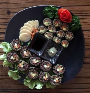 Vegan Sushi Combo Platter at Alice's Restaurant  in Chiang Mai