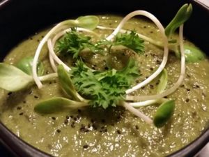 raw soup at Alice's Restaurant  in Chiang Mai