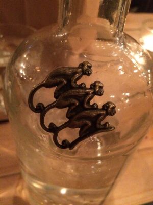 Water jug at Mowgli - Bold St in Liverpool