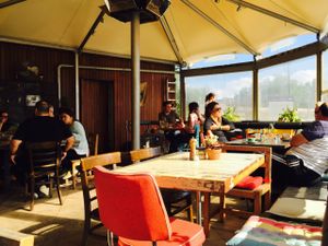 Alfresco area at The Glass Den in Coburg