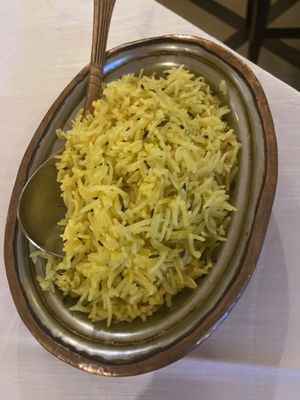 Jeera rice (aromatizzato al cumino)  at Jaipur in Turin