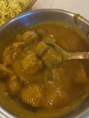 Bocconcini di soia al curry  at Jaipur in Turin