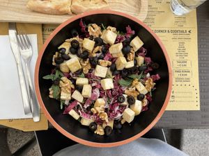 Insalata con tofu,olive,noci  at La Licata in Rome