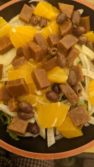 Vegan Seitan Salad at La Licata in Rome