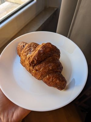 Orange filled croissant at La Licata in Rome