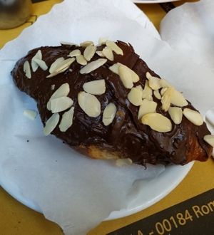 Vegan chocolate almond croissant   at La Licata in Rome