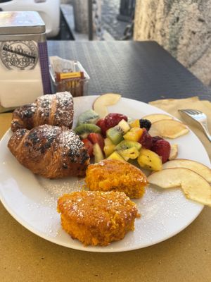 Vegan breakfast menu  at La Licata in Rome