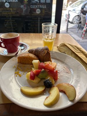The vegan breakfast is delicious!  at La Licata in Rome