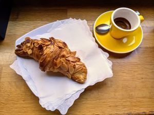 Croissant with expresso at La Licata in Rome